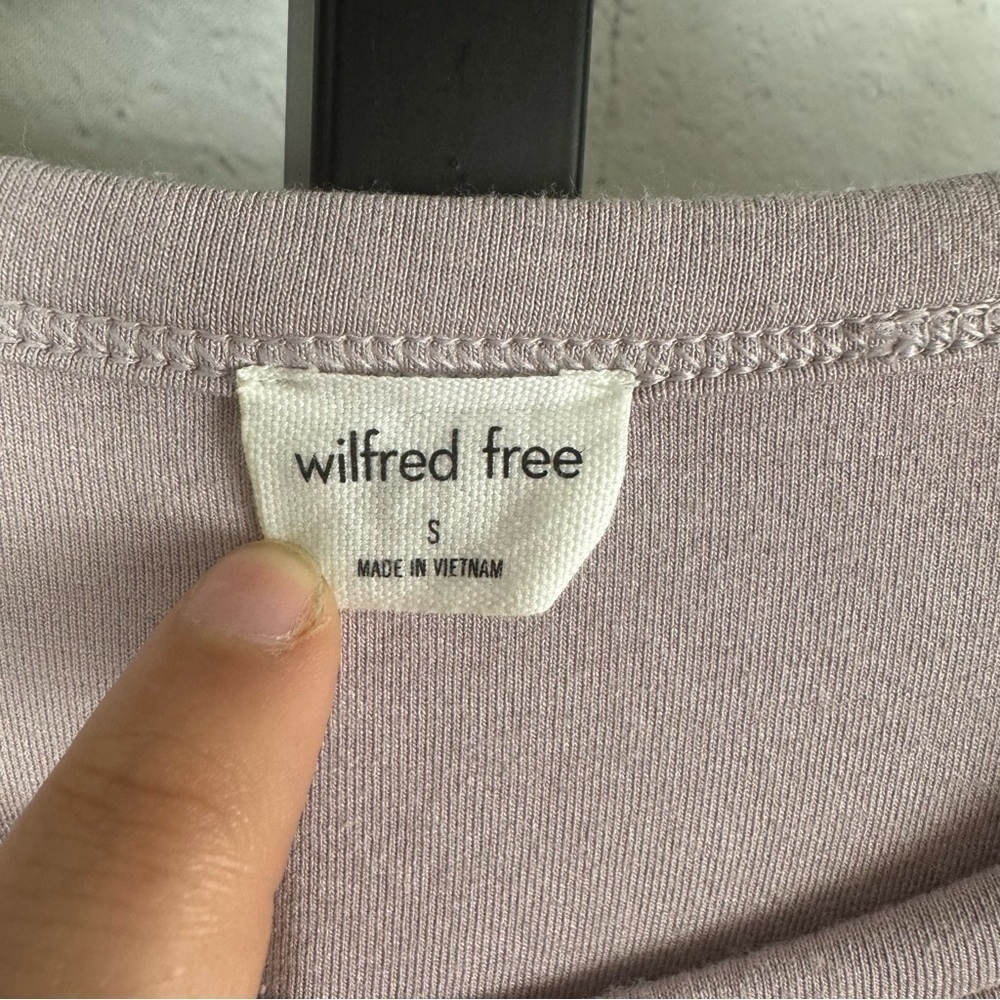 Aritzia Wilfred Free Light Purple Bodycon T-Shirt Dress Size Small - Picture 3 of 6